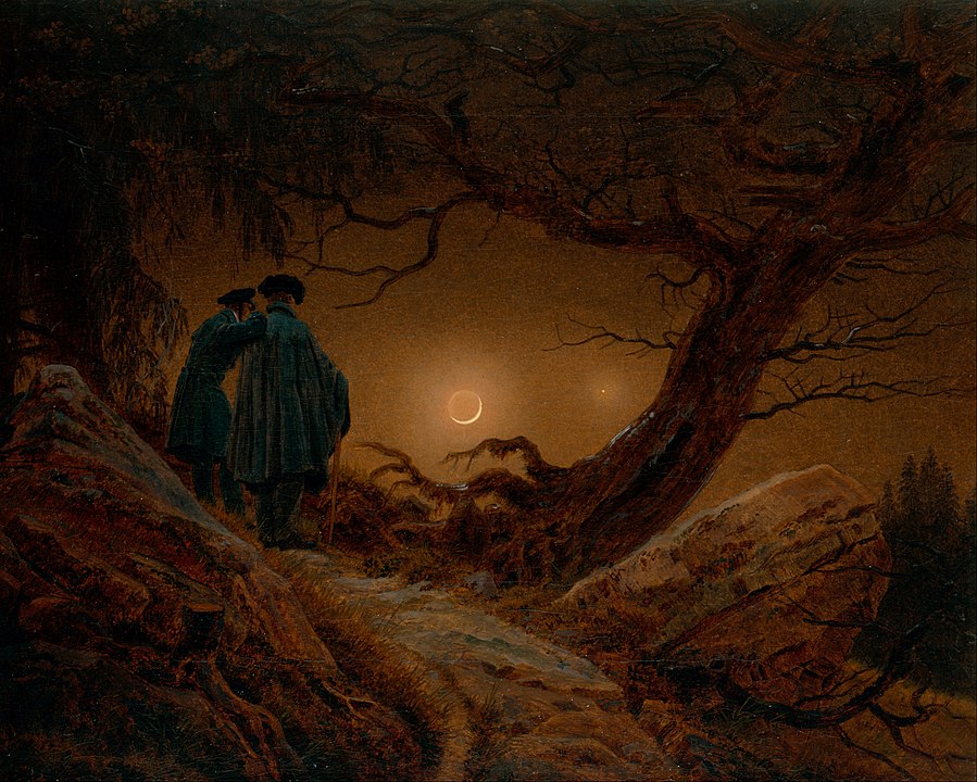 899px-caspar_david_friedrich_-_two_men_contemplating_the_moon_-_google_art_project